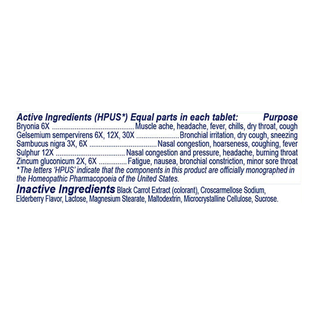 Sambucol Cold & Flu Quick Dissolve 30 Tab [UNFI #53123] T