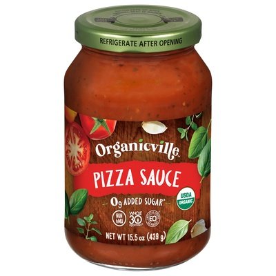 Organicville Pizza No Sugar Added 6/15.5 Oz [UNFI #74926]