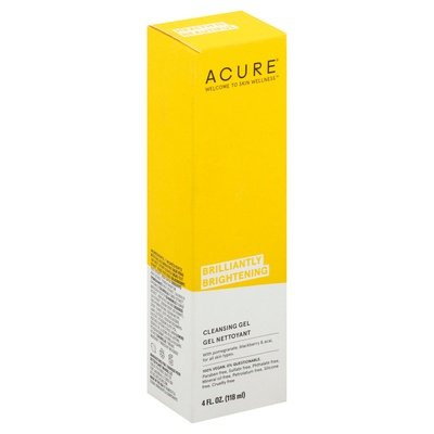 Acure Brilliantly Brightening Cleansing Gel 4 Oz [UNFI #82548] T