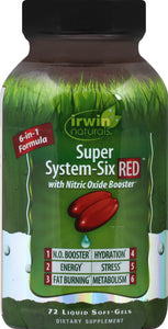 Irwin Naturals Body Fat Diet System-Six Red 72 Sgel [UNFI #58528] T