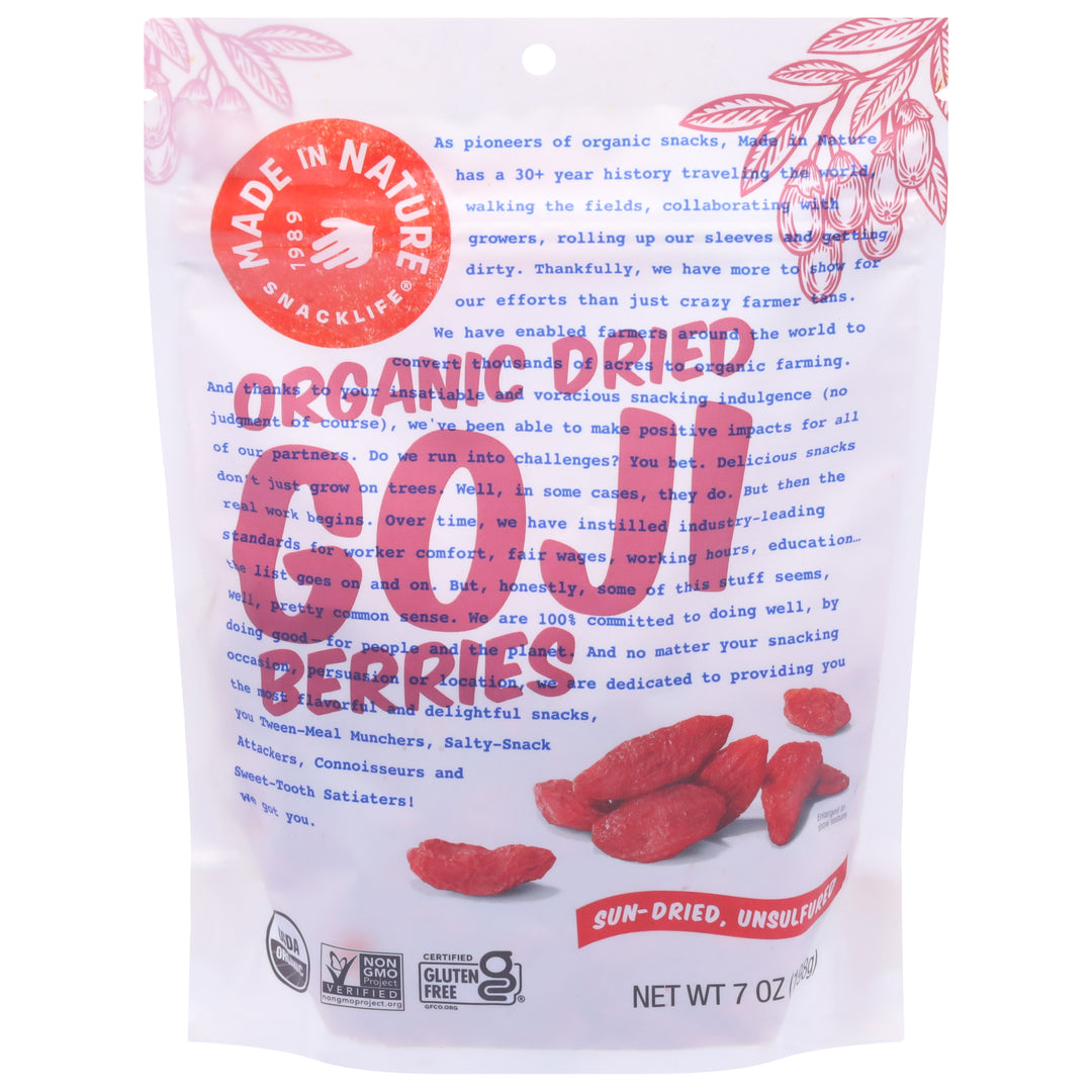 Made In Nature Dried Goji Berries 6/7 Oz [UNFI #36127]
