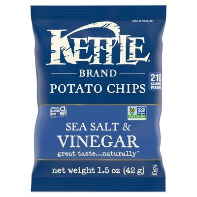 Kettle Brand Chips Sea Salt & Vinegar 24/1.5 Oz [UNFI #31736]