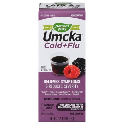 Natures Way Umcka Cold+Flu Syrup Berry 4 Oz [UNFI #82689] T
