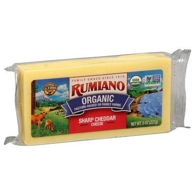 Rumiano Cheddar Sharp Rbst Free 12/8 Oz [UNFI #13959]