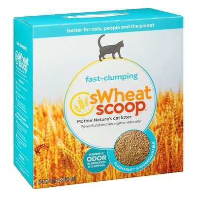 Swheat Scoop Cat Litter Fast-Clumping 3/12.3 Lb [UNFI #10022] T