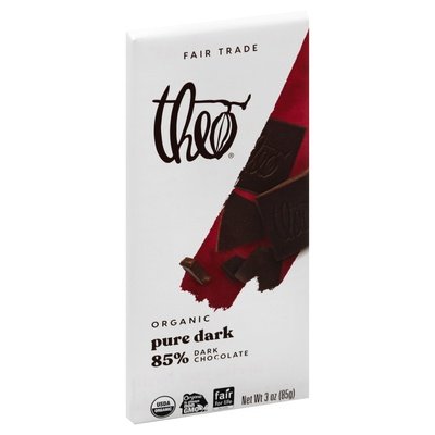 Theo Chocolate Dark Chocolate 85% 12/3 Oz [UNFI #04680]