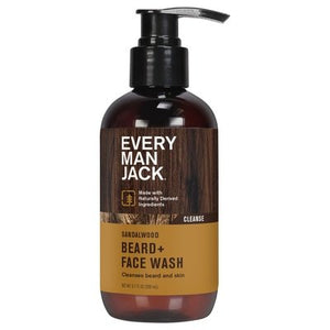 Every Man Jack Beard & Face Wsh Sandalwood 6.7 Oz [UNFI #29501] T