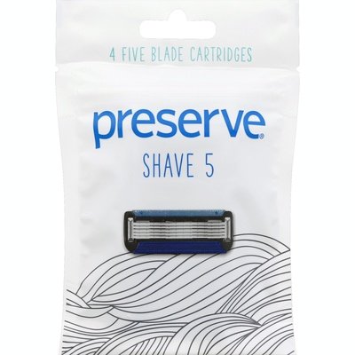 Preserve Shave5 Replacement Blades 4Ct 6/4 Ct [UNFI #15535] T