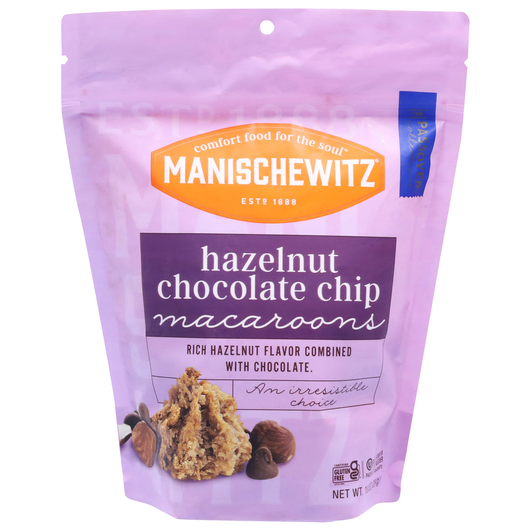 Manischewitz Macaroons,Hazelnut Chocolate 12/10 Oz [UNFI #29413]