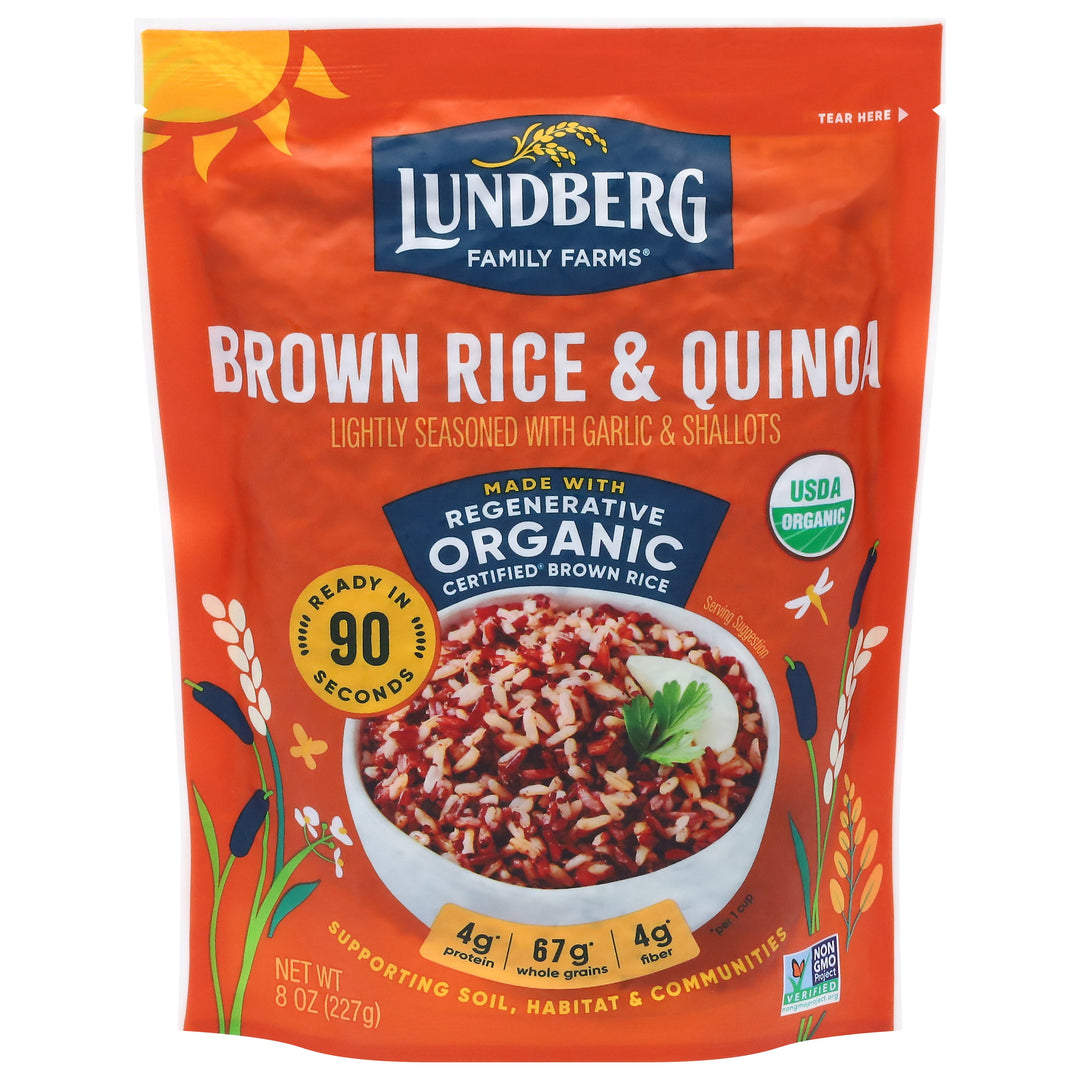 Lundberg Family Farms Brown Rice Quinoa Blend Og2 6/8 OZ [UNFI #48326]