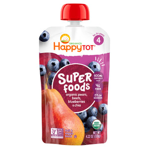 Happy Tot Blueberry Pear & Beet 16/4.22 Oz [UNFI #61092]