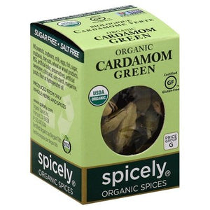 Spicely Organics Cardamom Pods Green 6/.2 Oz [UNFI #14196]