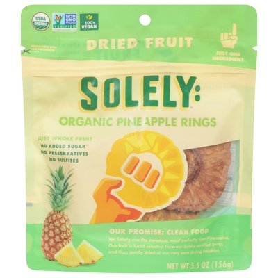 Solely Pineapple Rings 6/5.5 Oz [UNFI #28192]