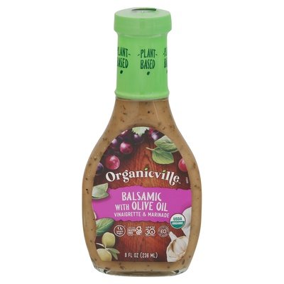 Organicville Olive Oil & Balsamic Vinaigrette 6/8 Oz [UNFI #26691]