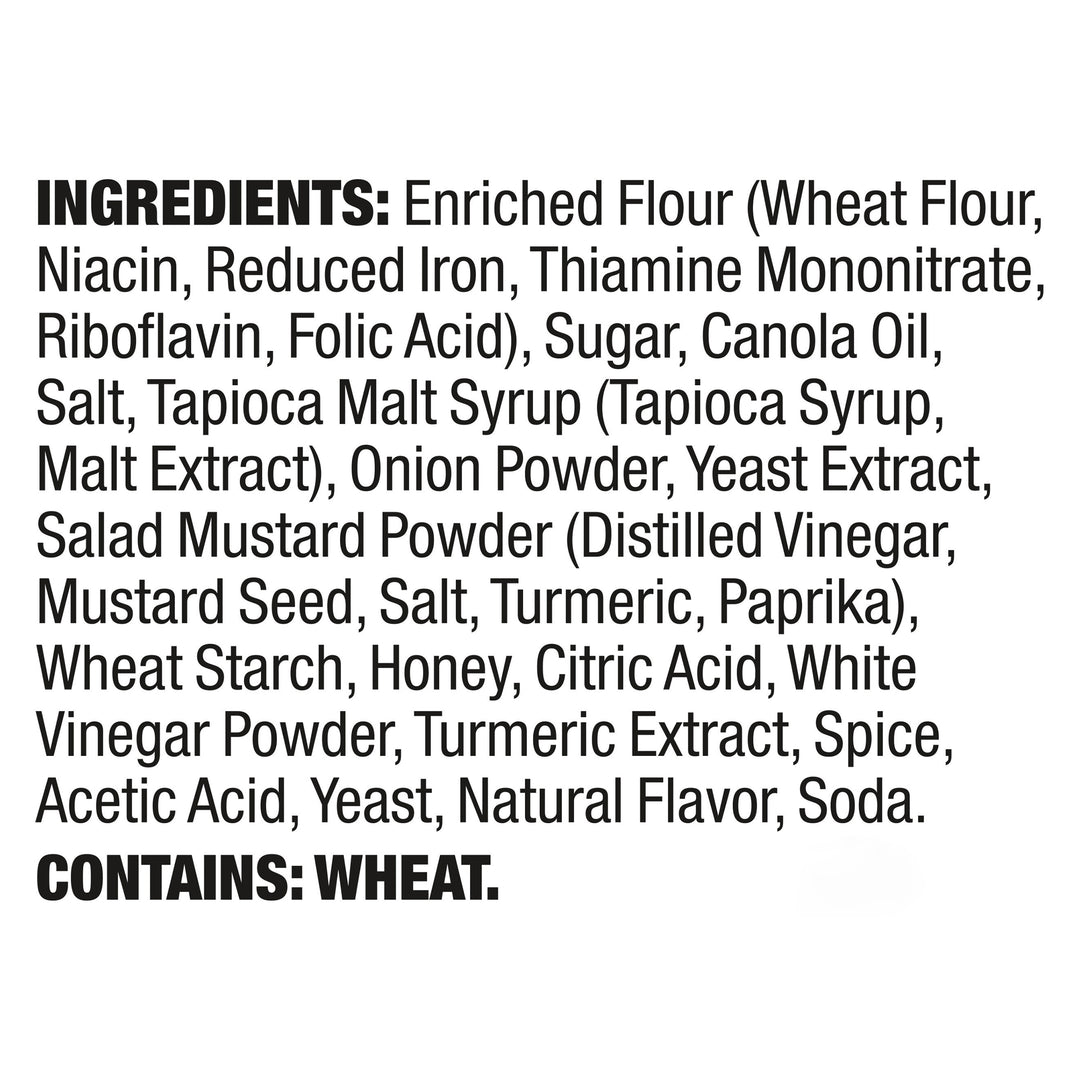 Pretzel Crisps Honey Mustard Onion 12/7.2 Oz [UNFI #32643]