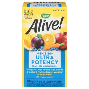 Natures Way Alive! Mens 50+ Multi Vitamin 60 Tab [UNFI #84292] T