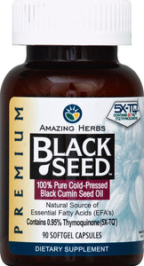 Amazing Herbs Black Seed Oil Soft Gels 90 Sgel [UNFI #46368] T