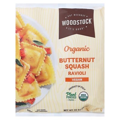 Woodstock Vegan Butternut Squash Ravioli 12/20 Oz [UNFI #04482]