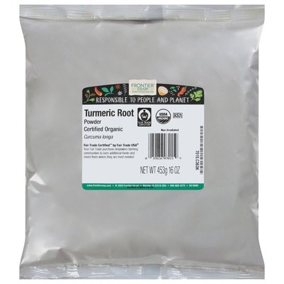 Frontier Nat Prod Co-op Tumeric Root Powder 1 Lb [UNFI #01189]