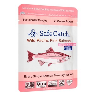 Safe Catch Wild Alaskan Salmon,No Salt 12/3 Oz [UNFI #28041]