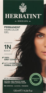 Herbatint 1N Black Hair Color 5.75 Oz [UNFI #70579] T