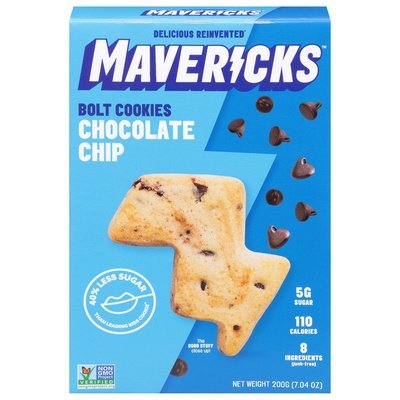 Mavericks Snacks Chocolate Chip 8/7.04 Oz [UNFI #61225]