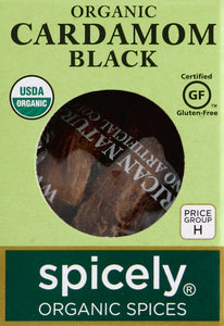 Spicely Organics Cardamom Pods Black Og2 6/.2 OZ [UNFI #16316]