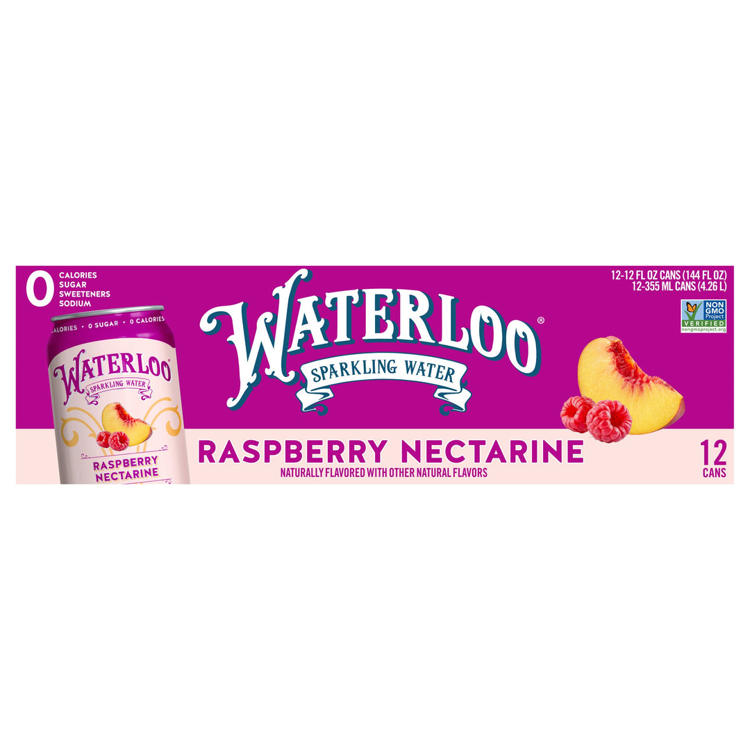 Waterloo Raspberry Nectarine 2/12/12 OZ [UNFI #67568] T