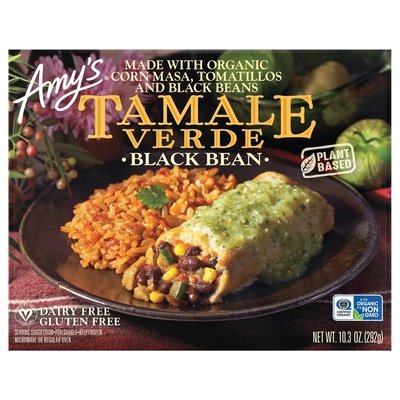 Amys Whl Meal Tamales Blk Bean Verde 12/10.3 Oz [UNFI #78863]