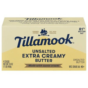 Tillamook Unsalted Butter 18/1 Lb [UNFI #73385]