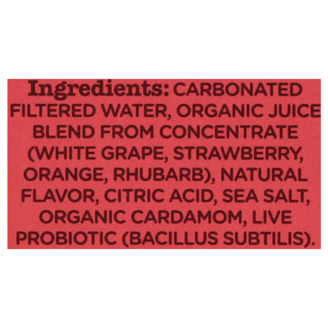 Culture Pop Soda Strawberry Rhubabrd 6/4/12 Oz [UNFI #06948] T