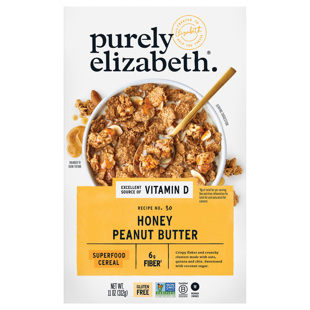 Purely Elizabeth Honey Peanut Butter 10/11 Oz [UNFI #85685]