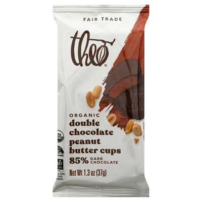 Theo Chocolate Dbl Choc Peanut Butter,85% Drk 12/1.3 Oz [UNFI #82574]