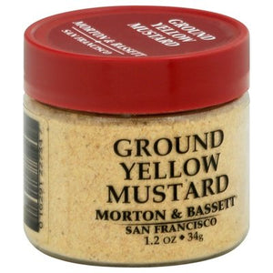 Morton & Bassett Ground Yellow Mustard 3/1.20 Oz [UNFI #35081]