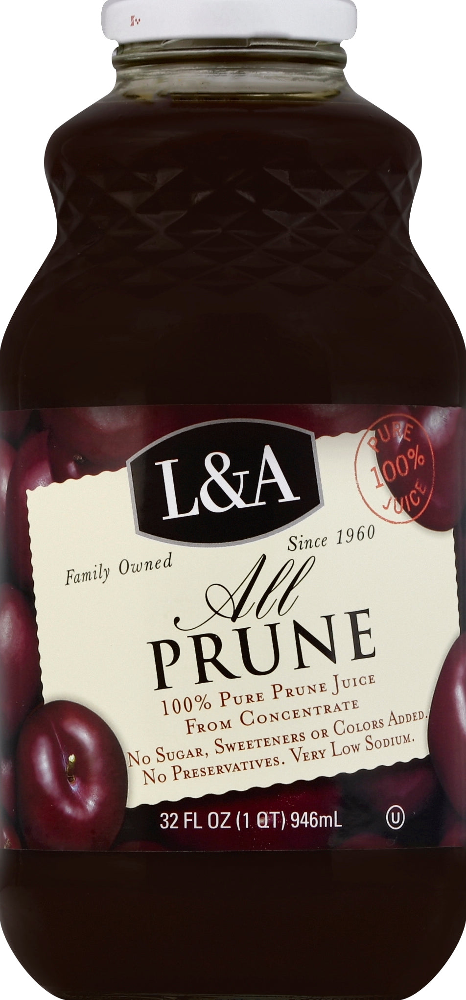 L & A Juice All Prune 6/32 Oz [UNFI #59571]