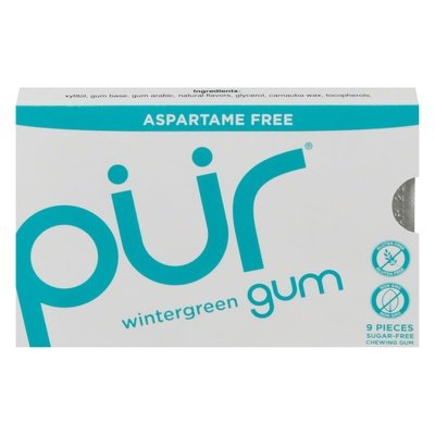 Pur Gum Wintergreen Gum 9Pc 12/12.6 G [UNFI #88235]