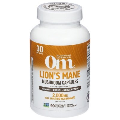 Om Lions Mane Mushroom 90 Vcap [UNFI #73687] T