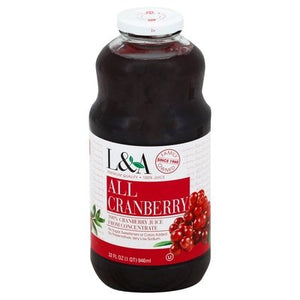 L & A Juice All Cranberry 6/32 Oz [UNFI #59566]