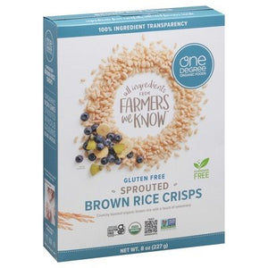 One Degree Organic Foods Brown Rice Crisps 6/8 Oz [UNFI #67651]