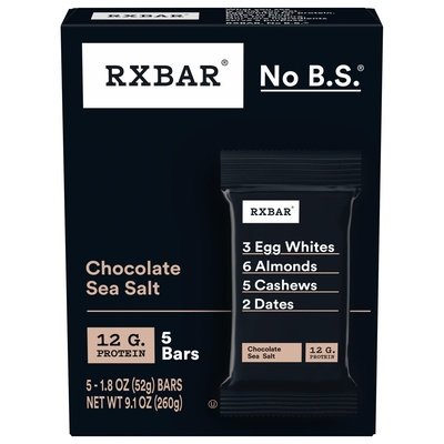 Rxbar Chocolate Sea Salt 6/5/1.83 Oz [UNFI #80990]