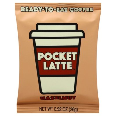 Pocket Latte Hazelnut Coffee Bar 12/.92 Oz [UNFI #70443]