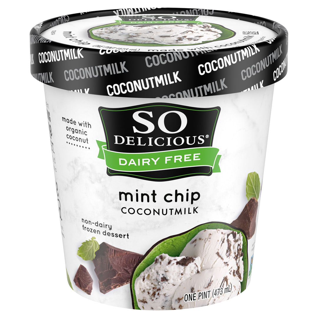 So Delicious Plant-Based Blend Mint Chip 8/16 OZ [UNFI #64757]