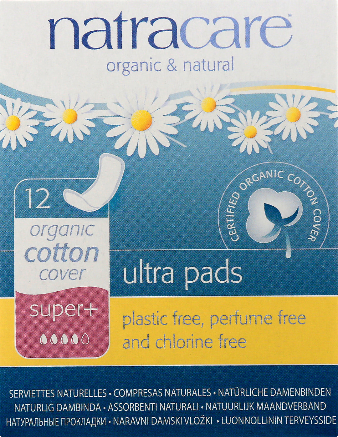 Natracare Ultra Super Plus Pads 12/12 Ct [UNFI #57157] T
