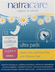 Natracare Ultra Super Plus Pads 12/12 Ct [UNFI #57157] T