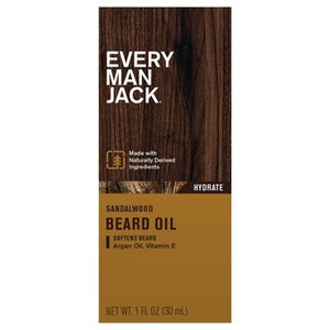 Every Man Jack Beard Oil Sandalwood 1 Oz [UNFI #16259] T