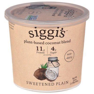 Siggis Sweetened Plain Coconut Blend 6/24 Oz [UNFI #60534]