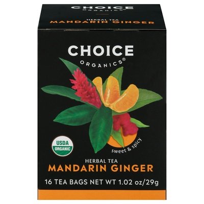 Choice Organics Tea Mandarin Ginger 6/16 Bag [UNFI #02619]