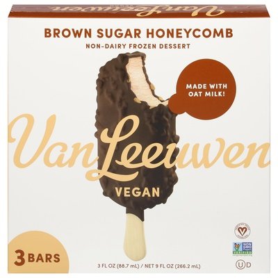 Van Leeuwen Ice Cream Brown Sugar Honeycomb 3Ct 8/9 Oz [UNFI #45991]