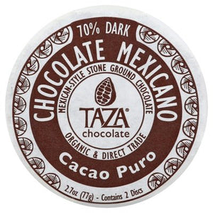 Taza Chocolate Cacao Puro Drk Choc 70% Cacao 12/2.7 Oz [UNFI #26417]