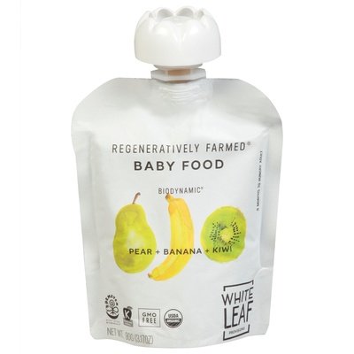 White Leaf Provisions Pear Banana Kiwi 6/90 Grm [UNFI #28155]